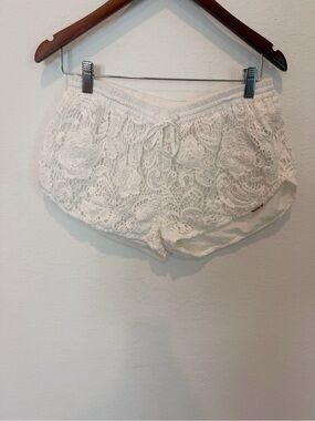 Superdry White Lace Lounge Shorts